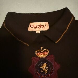 Authentic Byblos  vintage 80s black women wool sweater size 44IT/10US